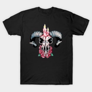 Oscuro Devil Goat Sugar Skull T-Shirt